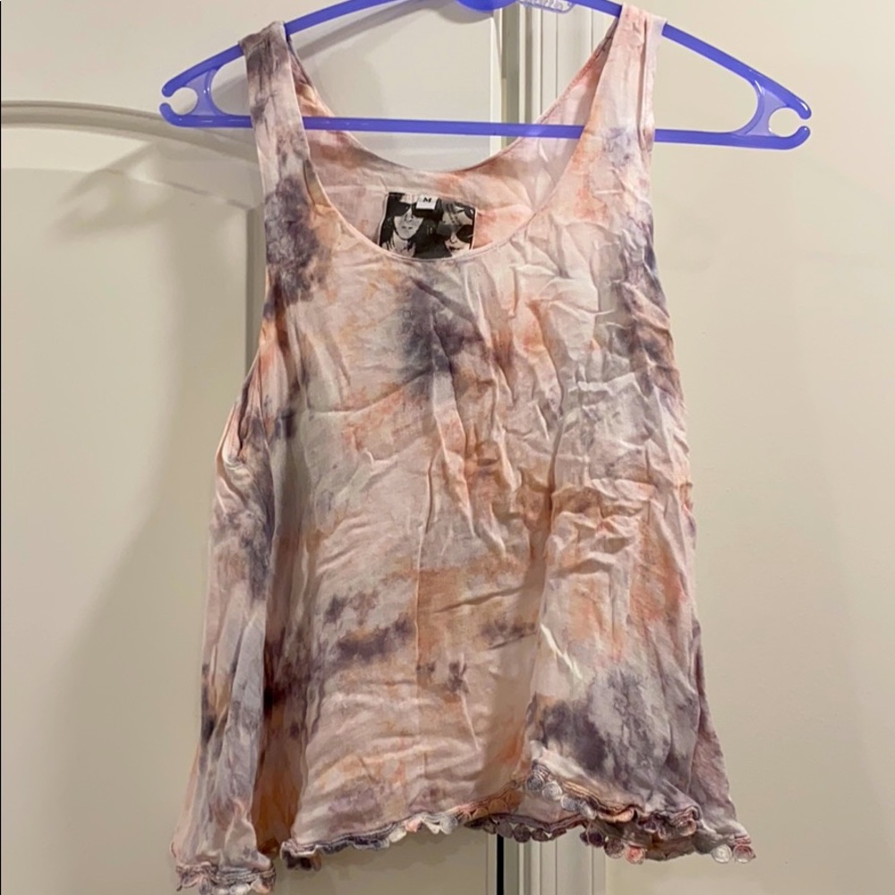 Young Fabulous & Broke Tiedye Crop top